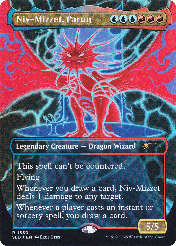 Niv-Mizzet, Parun [SLD 1530]  (Borderless) Foil
