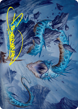 {A} Biolume Serpent Art Card (Gold-Stamped Signature) [Innistrad: Crimson Vow Art Series][GS AVOW 020]