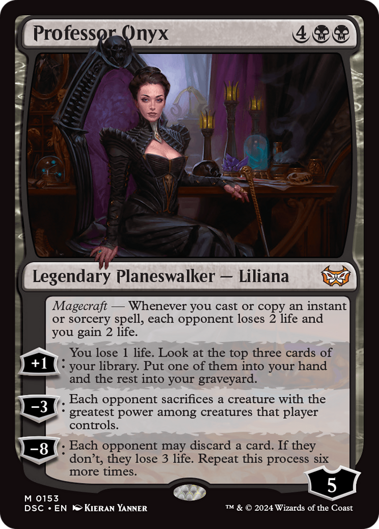 {R} Professor Onyx [Duskmourn: House of Horror Commander][DSC 153]
