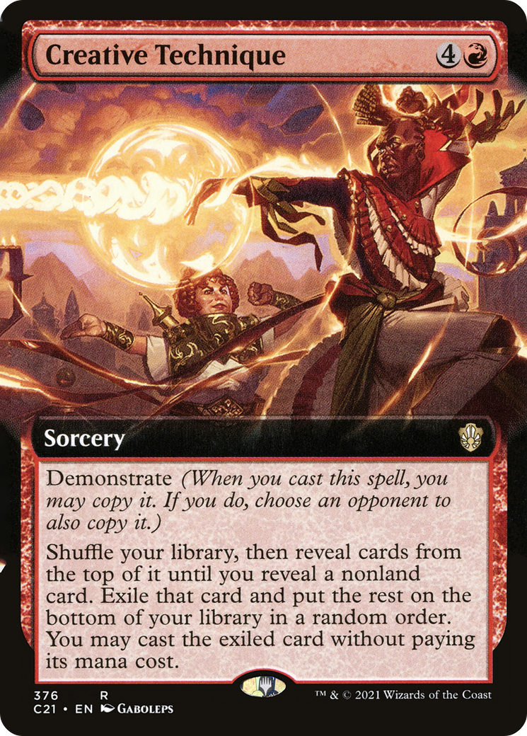 {R} Creative Technique (Extended Art) [Commander 2021][C21 376]