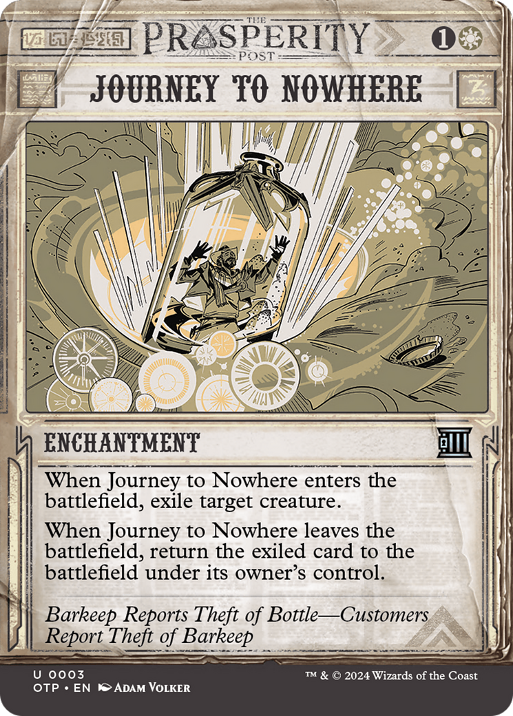 {C} Journey to Nowhere [Outlaws of Thunder Junction: Breaking News][OTP 003]