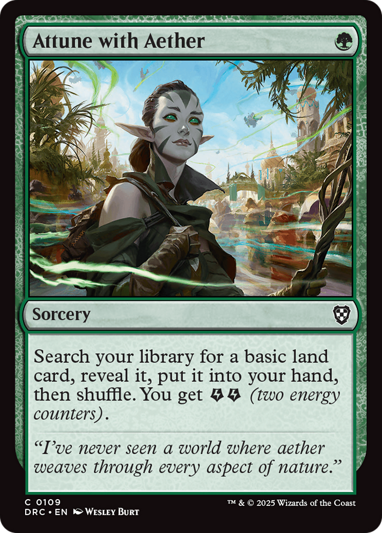 {C} Attune with Aether [Aetherdrift Commander][DRC 109]
