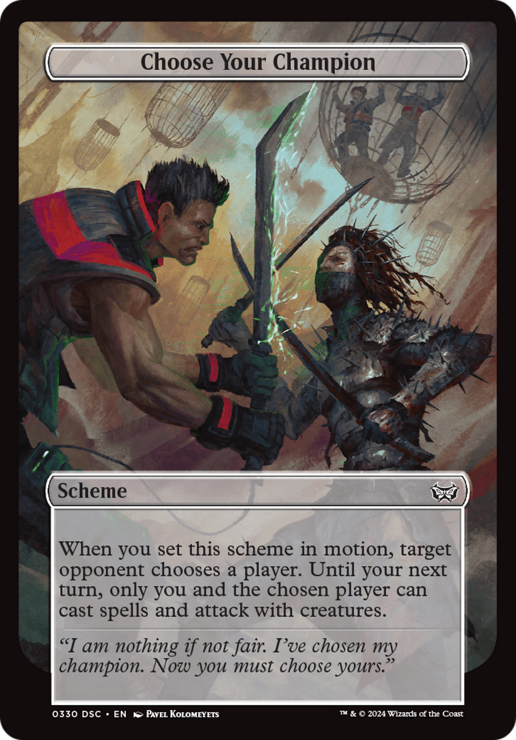 {C} Choose Your Champion (Full Art) [Duskmourn: House of Horror Commander][DSC 330]
