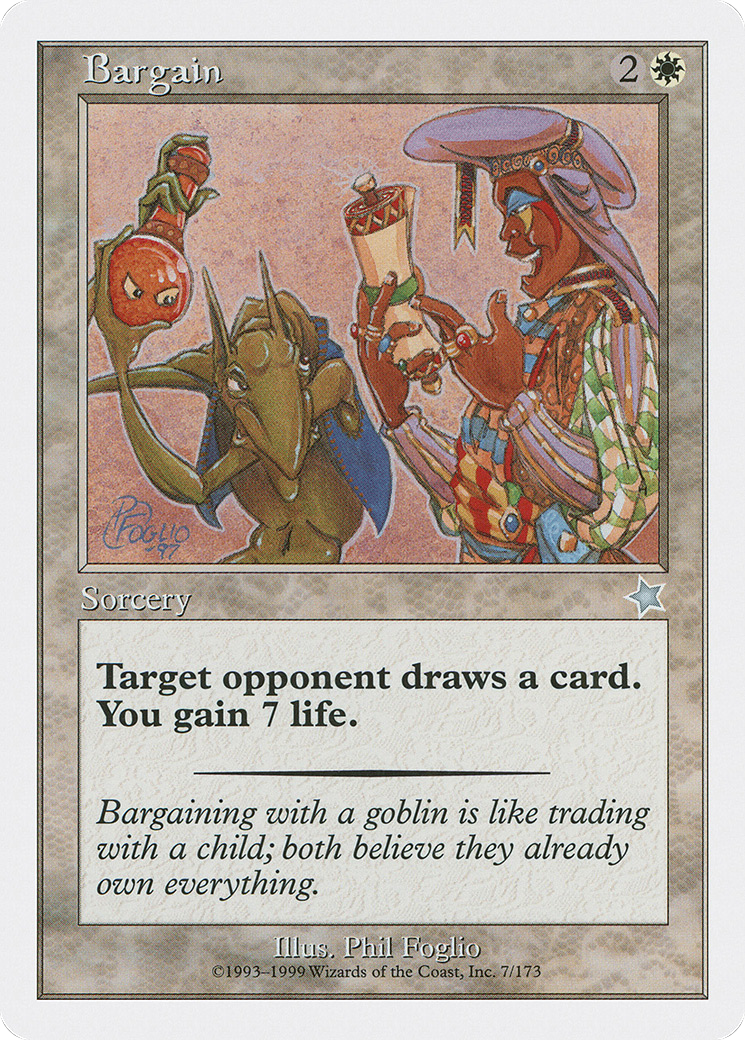 {C} Bargain [Starter 1999][S99 007]