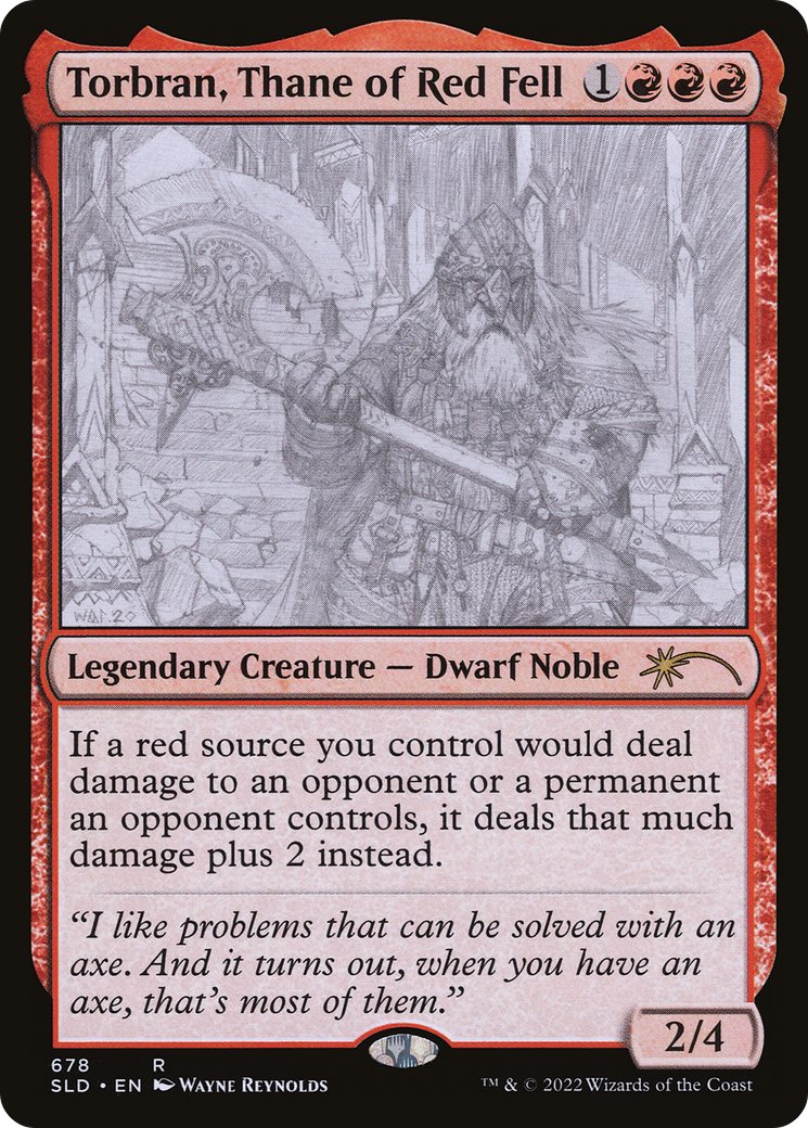 {R} Torbran, Thane of Red Fell (Sketch) [Secret Lair Drop Promos][SLD 678]