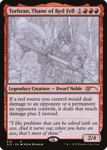 {R} Torbran, Thane of Red Fell (Sketch) [Secret Lair Drop Promos][SLD 678]