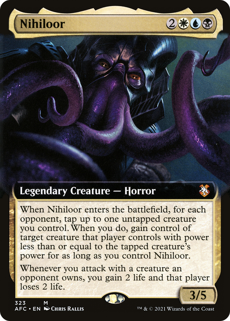 {R} Nihiloor (Extended Art) [Dungeons & Dragons: Adventures in the Forgotten Realms Commander][AFC 323]