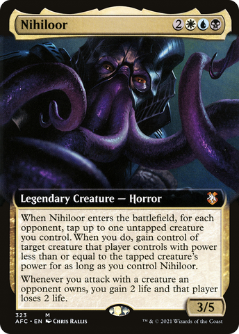 {R} Nihiloor (Extended Art) [Dungeons & Dragons: Adventures in the Forgotten Realms Commander][AFC 323]