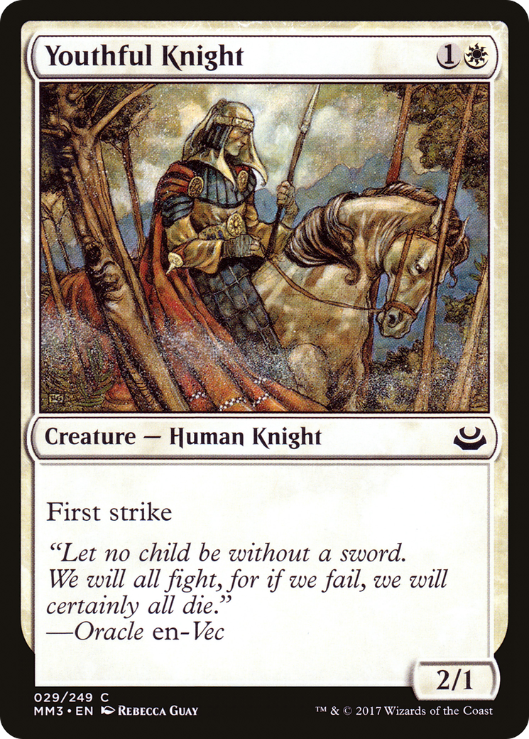 {C} Youthful Knight [Modern Masters 2017][MM3 029] - Misty Mountain Games