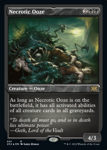 {R} Necrotic Ooze (Foil Etched) [Double Masters 2022][2X2 441]
