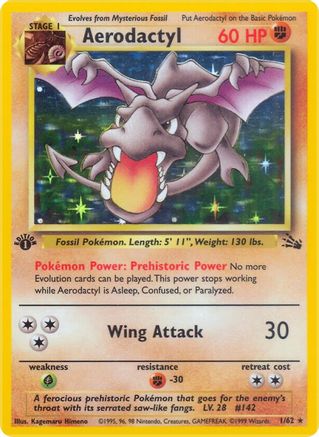 [PKM] Aerodactyl (1/62) [Fossil Unlimited]