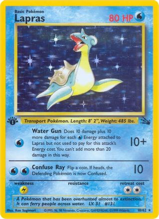 [PKM] Lapras (10/62) [Fossil 1st Edition]