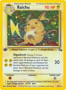 [PKM] Raichu (14/62) [Fossil Unlimited]