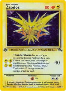 [PKM] Zapdos (15/62) [Fossil Unlimited]