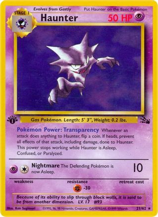 [PKM] Haunter (21/62) [Fossil 1st Edition]