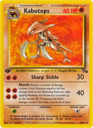 [PKM] Kabutops (24/62) [Fossil 1st Edition]