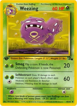 [PKM-C] Weezing (45/62) [Fossil 1st Edition]