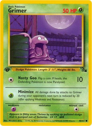 [PKM] Grimer (48/62) [Fossil 1st Edition]