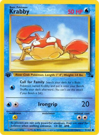 [PKM-C] Krabby (51/62) [Fossil Unlimited]