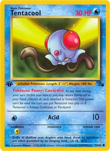 [PKM] Tentacool (56/62) [Fossil 1st Edition]
