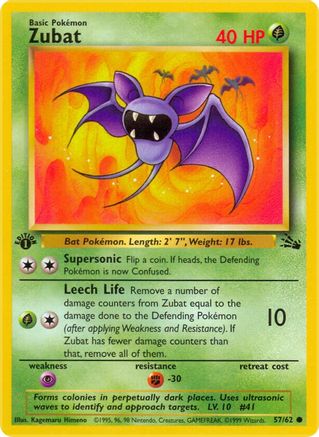 [PKM-C] Zubat (57/62) [Fossil 1st Edition]