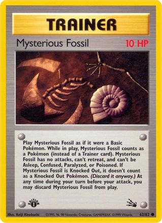 [PKM] Mysterious Fossil (62/62) [Fossil 1st Edition]