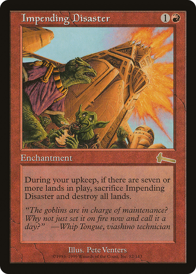 {R} Impending Disaster [Urza's Legacy][ULG 082] - Misty Mountain Games
