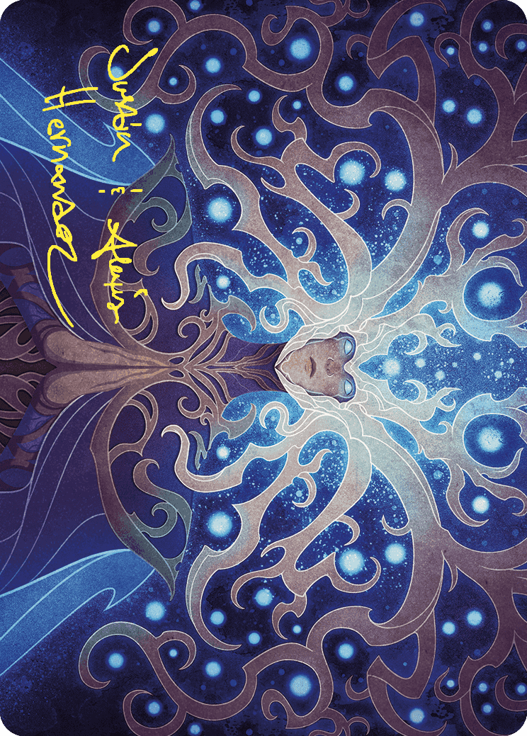 {A} Omniscience Art Card (Gold-Stamped Signature) [Wilds of Eldraine Art Series][GS AWOE 068]