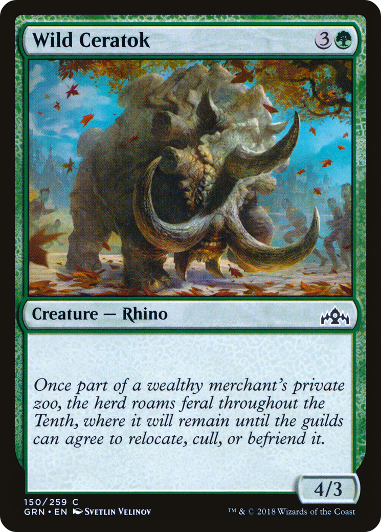 {C} Wild Ceratok [Guilds of Ravnica][GRN 150]