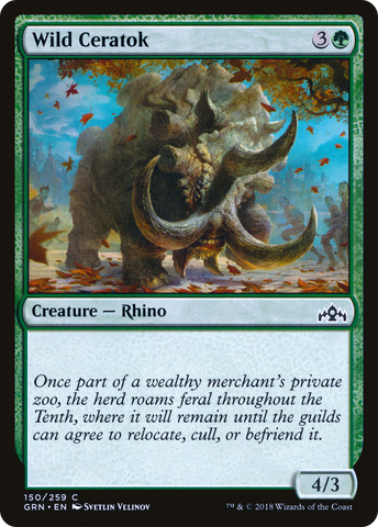 {C} Wild Ceratok [Guilds of Ravnica][GRN 150]