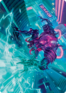 {A} Surgehacker Mech Art Card [Kamigawa: Neon Dynasty Art Series][ANEO 045]