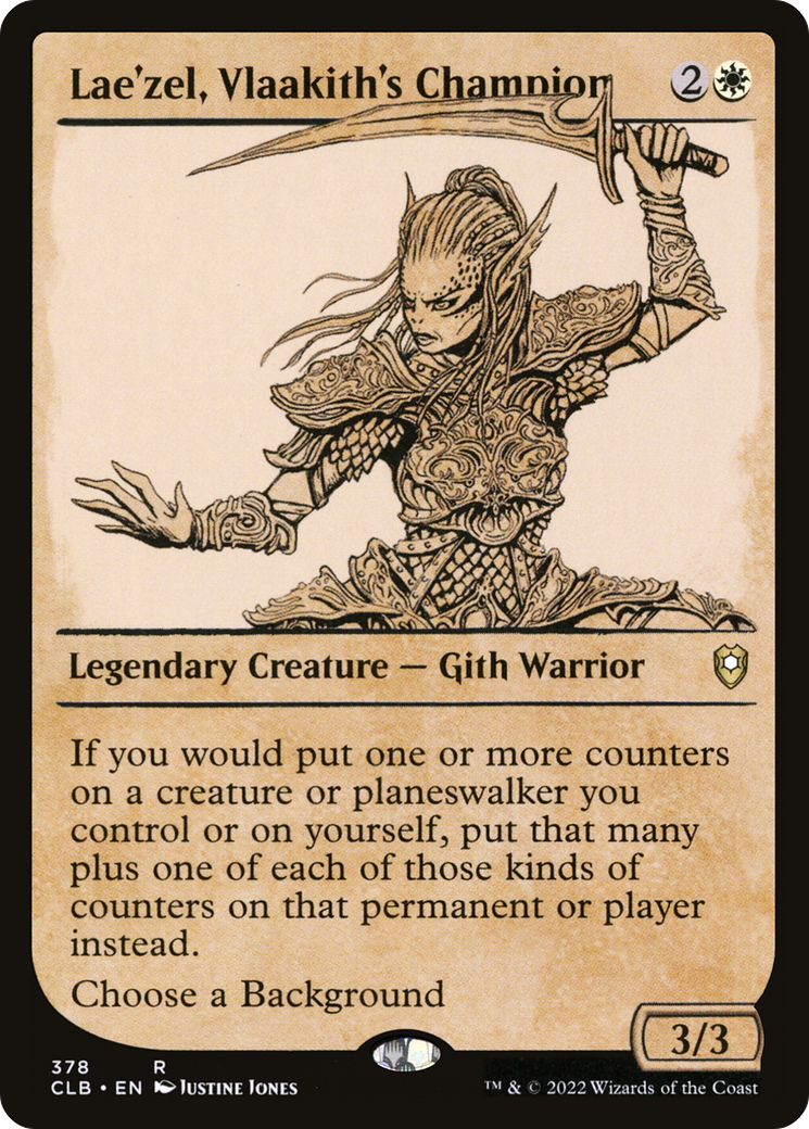 {R} Lae'zel, Vlaakith's Champion (Showcase) [Commander Legends: Battle for Baldur's Gate][CLB 378]