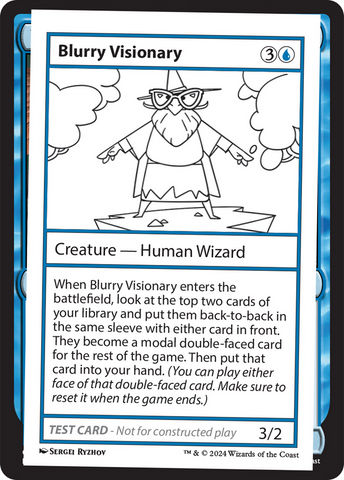 {C} Blurry Visionary [Mystery Booster 2 Playtest Cards][MB2 PLAYTEST]