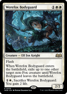 {@R} Werefox Bodyguard [Wilds of Eldraine][WOE 039]