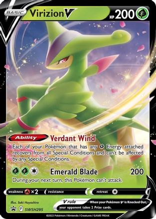 [PKM] Virizion V (SWSH295) [Sword & Shield: Black Star Promos]