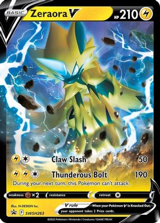 [PKM] Zeraora V (SWSH263) [Sword & Shield: Black Star Promos]