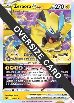 [JUM PKM-R] Zeraora VSTAR (SWSH265) (Jumbo Card) [Sword & Shield: Black Star Promos]