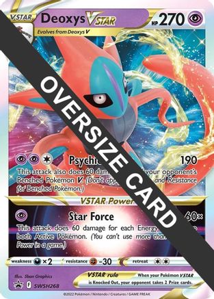 [JUM PKM-R] Deoxys VSTAR (SWSH268) (Jumbo Card) [Sword & Shield: Black Star Promos]