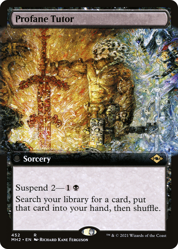 {R} Profane Tutor (Extended Art): (Extended Art) [Modern Horizons 2] [MH2 452]