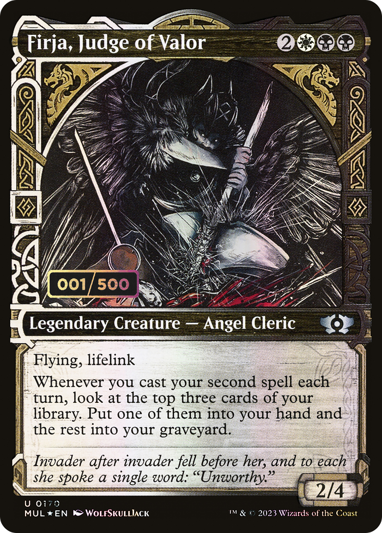 {C} Firja, Judge of Valor (Serialized) [Multiverse Legends][SR MUL 170]