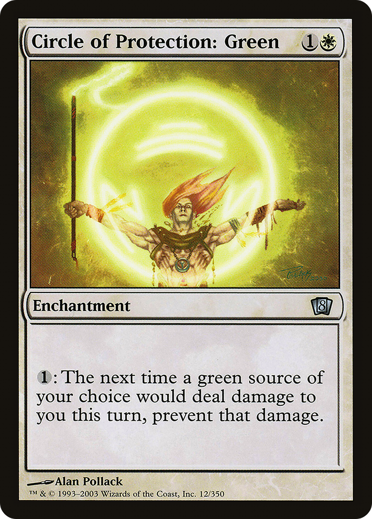 {C} Circle of Protection: Green [Eighth Edition][8ED 012]