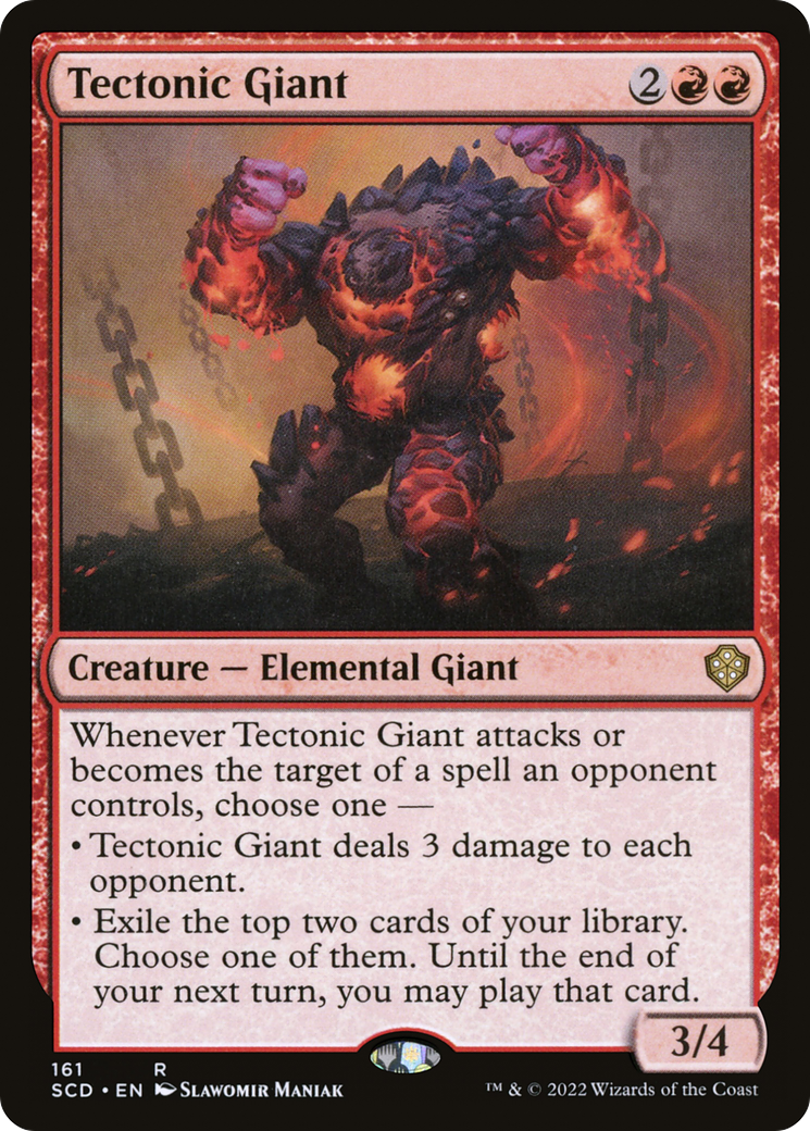 {R} Tectonic Giant [Starter Commander Decks][SCD 161]