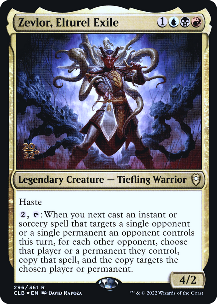 {R} Zevlor, Elturel Exile [Commander Legends: Battle for Baldur's Gate Prerelease Promos][PR CLB 296]