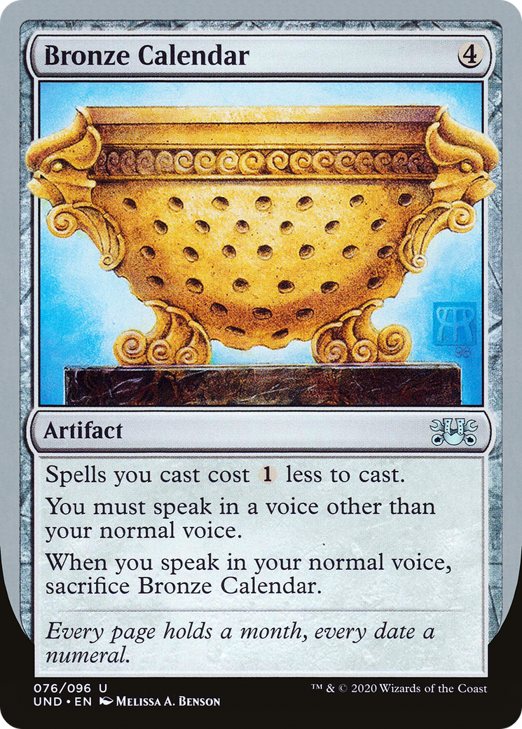 {C} Bronze Calendar [Unsanctioned][UND 076]