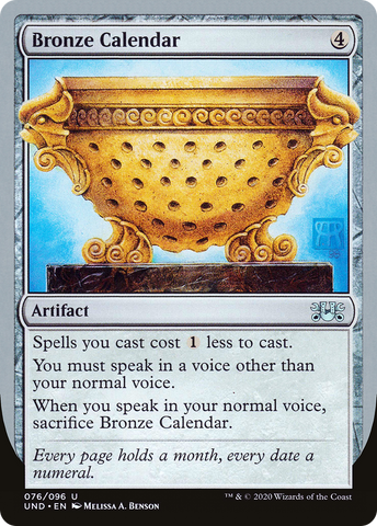 {C} Bronze Calendar [Unsanctioned][UND 076]