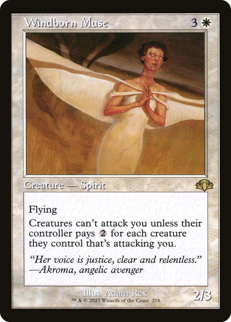 {R} Windborn Muse (Retro) [Dominaria Remastered][DMR 278]