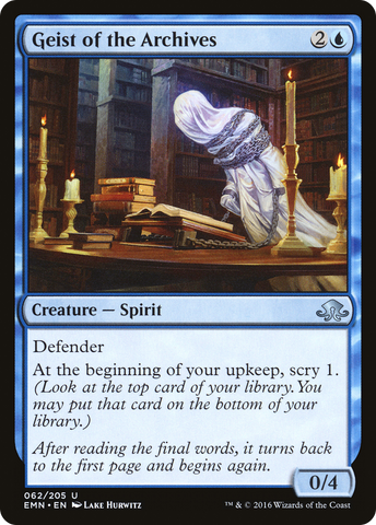 {C} Geist of the Archives [Eldritch Moon][EMN 062]