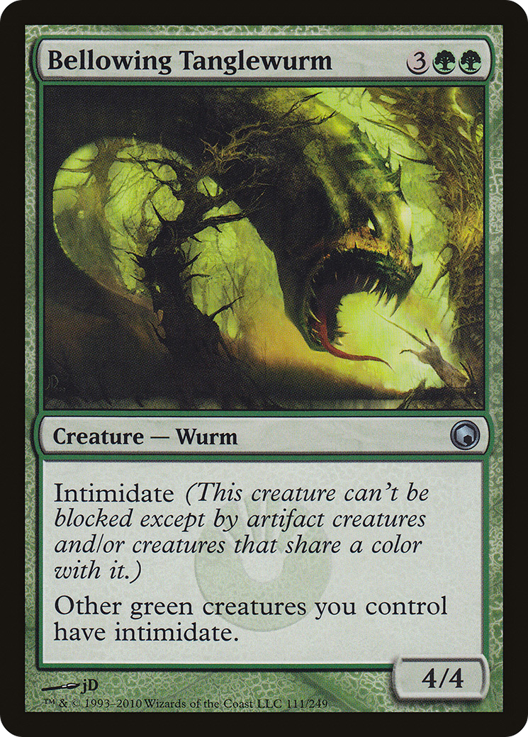 {C} Bellowing Tanglewurm [Scars of Mirrodin][SOM 111]