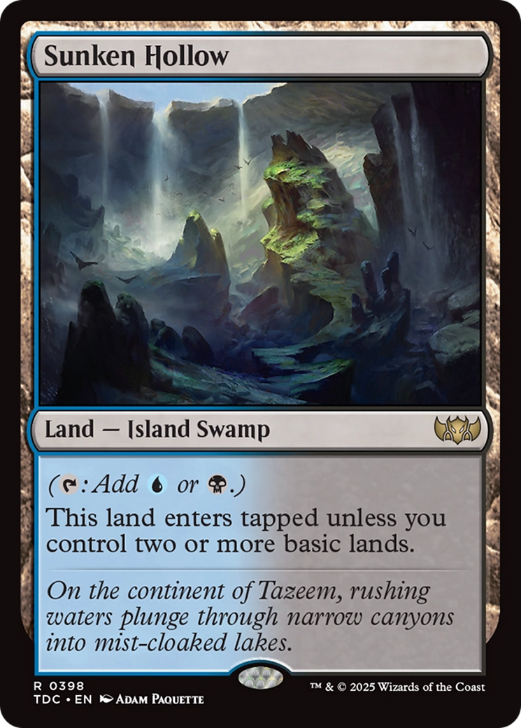 {R} Sunken Hollow [Tarkir: Dragonstorm Commander][TDC 398]