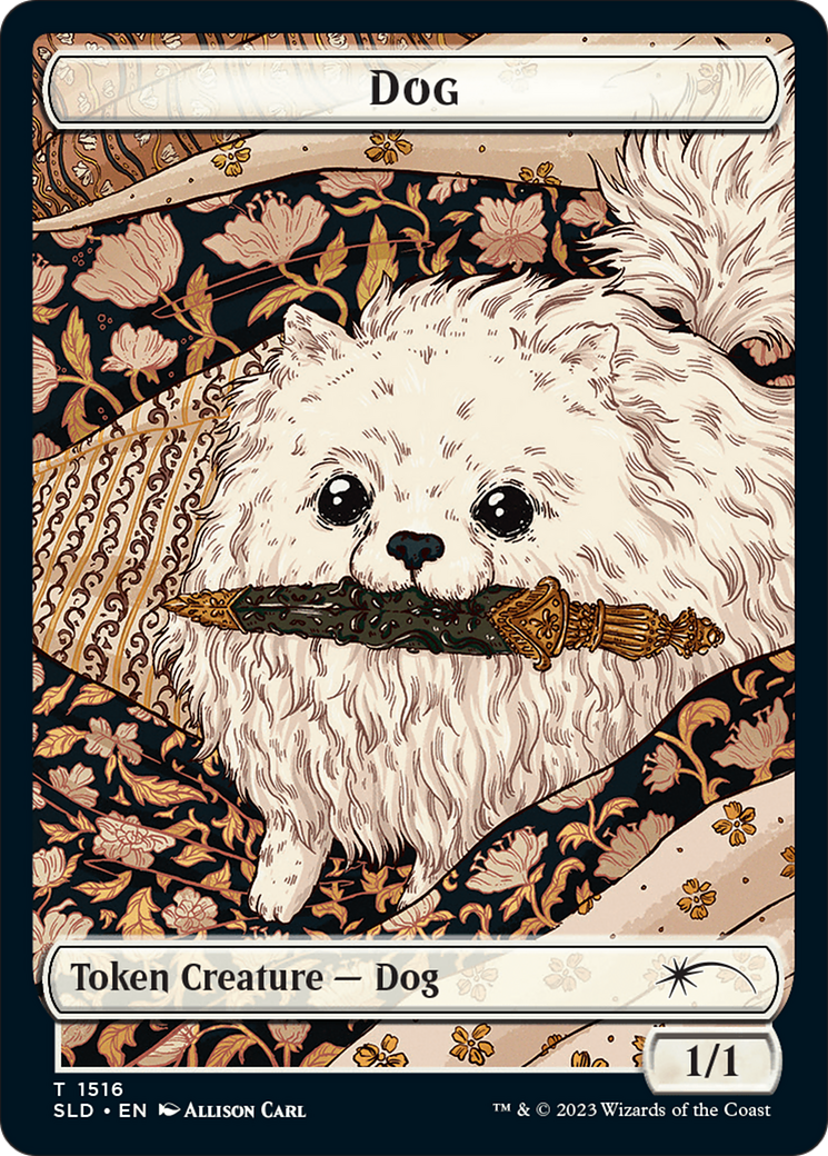 {T} Dog // Cat Double-Sided Token [Secret Lair Commander Deck: Raining Cats and Dogs Tokens][TSLD 1516//1517]
